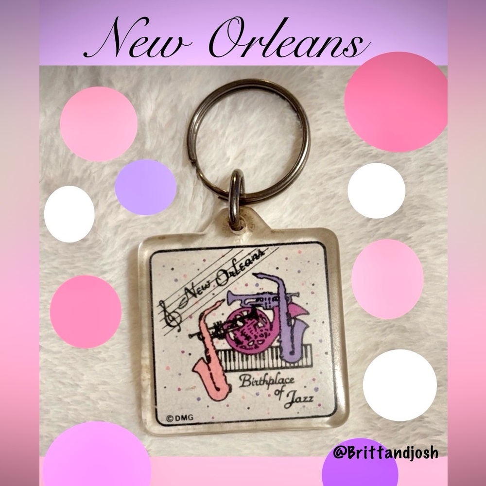 New Orleans Festive Jazz Keychain